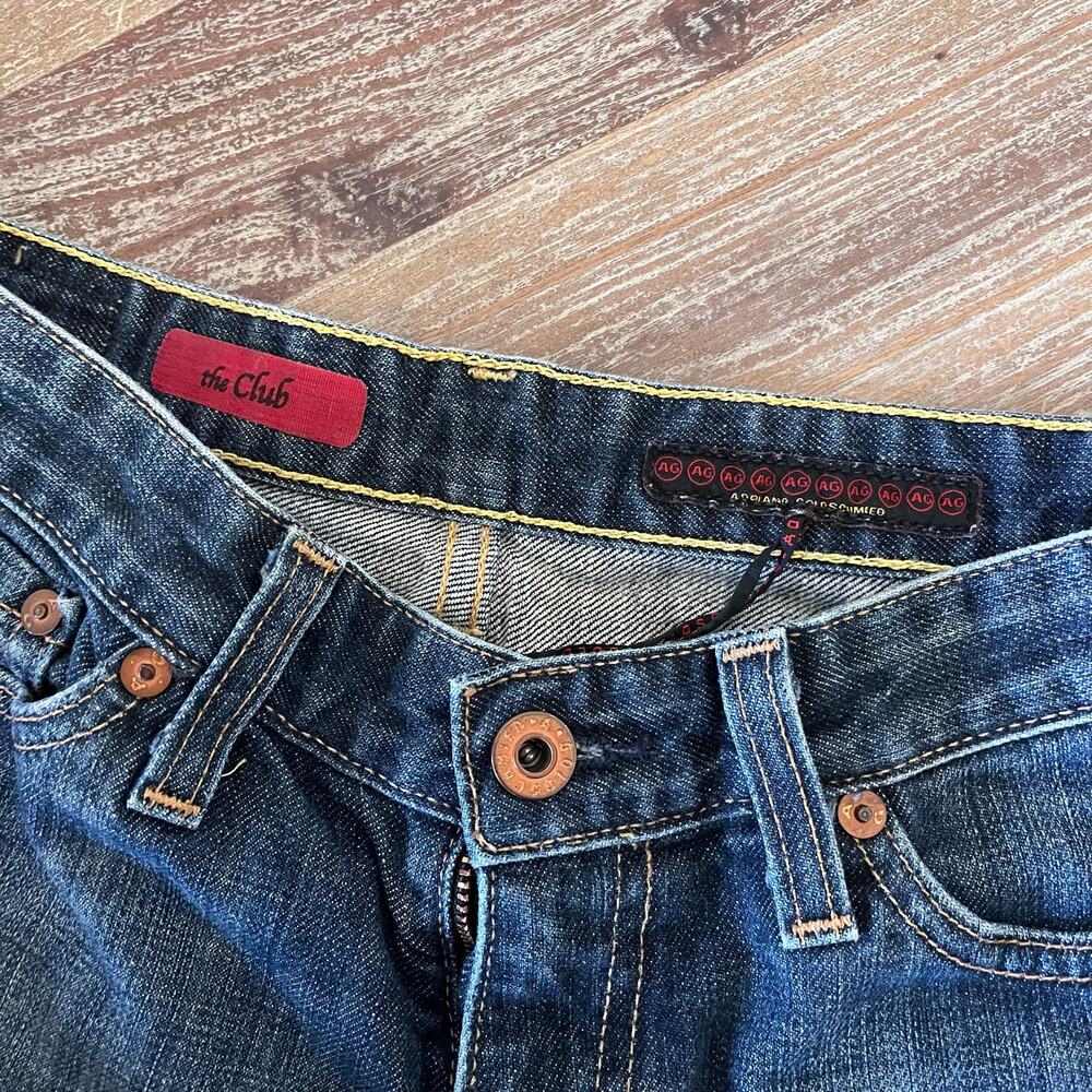 Vintage Adriano Goldschmied AG The Club Low Rise Jeans USA Made Size 26R - Picture 9 of 12